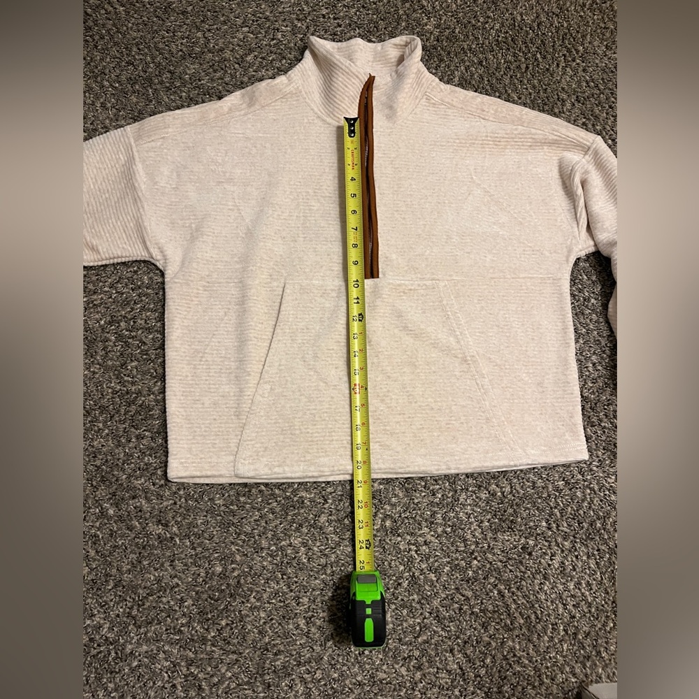 Thread & Supply Women’s Cream Half-Zip - Picture 9 of 10